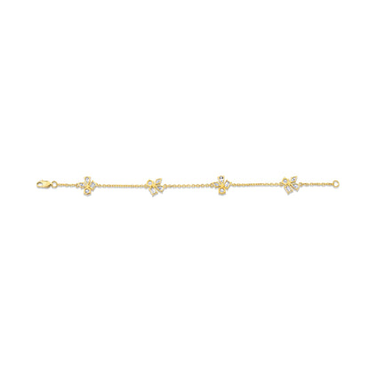 Montage 4 Cluster Chain Bracelet
