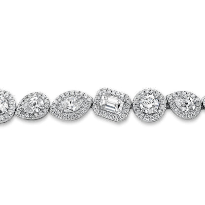Montage Cluster Halo Tennis Bracelet