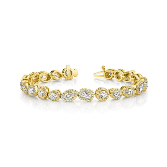 MICHAEL M Fashion Bracelets Montage Cluster Halo Tennis Bracelet