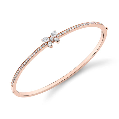 Montage Single Butterfly Bangle with Pavé