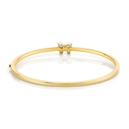 Montage Single Butterfly Bangle with Pavé