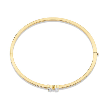 Montage Single Butterfly Bangle with Pavé