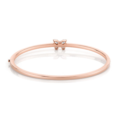 Montage Single Butterfly Bangle with Pavé