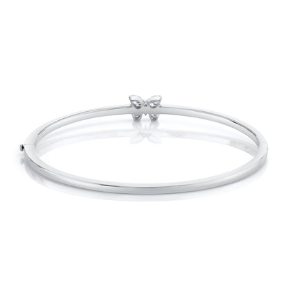 Montage Single Butterfly Bangle with Pavé