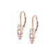 MICHAEL M Fashion Earrings 18K Rose Gold Montage 3 Drop Earrings ER614