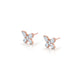 MICHAEL M Fashion Earrings 18K Rose Gold Montage Butterfly Stud Earrings ER612