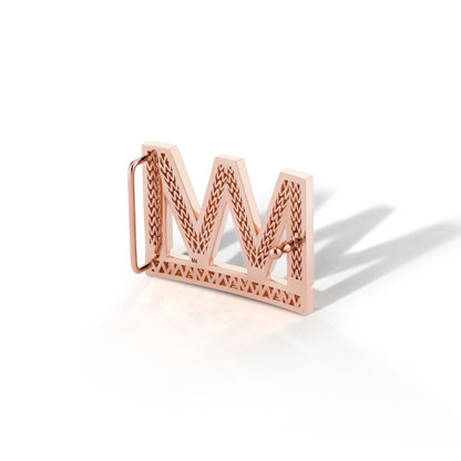 Men's Michael M Logo Belt Buckle