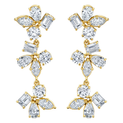 Montage 3 Cluster Drop Earrings