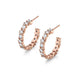 MICHAEL M Fashion Earrings Montage Baguette Cluster Hoops