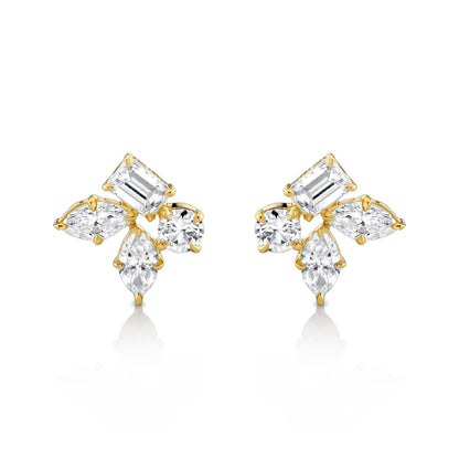 Montage Cluster Stud Earrings