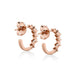 Montage Emerald and Princess Cut Diamond Hoops
