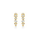 Montage Emerald and Princess Cut Diamond Hoops