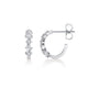Montage Emerald and Princess Cut Diamond Hoops
