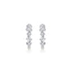 Montage Emerald and Princess Cut Diamond Hoops