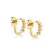 Montage Emerald Cut Diamond Hoops