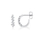 Montage Emerald Cut Diamond Hoops