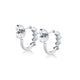 Montage Emerald Cut Diamond Hoops