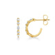 Montage Marquise and Round Cut Diamond Hoops