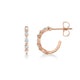 Montage Marquise and Round Cut Diamond Hoops