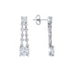 Montage Cushion Cut Drop Earrings