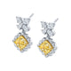 Montage Yellow Diamond Drop Butterfly Earrings