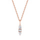 MICHAEL M Fashion Necklaces 14K Rose Gold Montage 3 Drop Pendant Necklace P411
