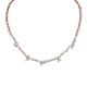 MICHAEL M Fashion Necklaces 18K Rose Gold Montage Eternity Tennis Necklace CN358