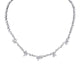 MICHAEL M Fashion Necklaces 18K White Gold Montage Eternity Tennis Necklace CN358