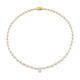 MICHAEL M Fashion Necklaces 18K Yellow Gold Montage Oval Diamond Center Riviera Necklace CN362