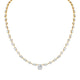 Montage Oval Diamond Center Riviera Necklace