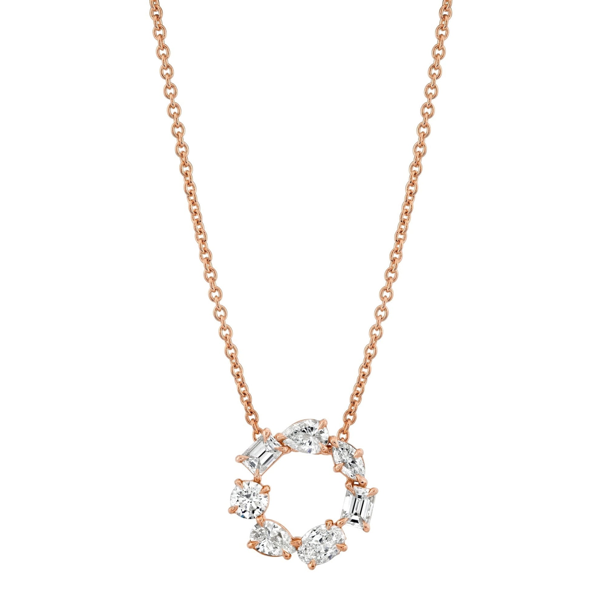 MICHAEL M Fashion Necklaces Montage Circle Necklace