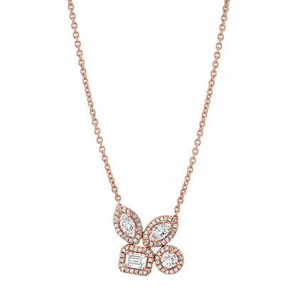 MICHAEL M Fashion Necklaces Montage Cluster Halo Necklace