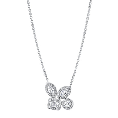 MICHAEL M Fashion Necklaces Montage Cluster Halo Necklace