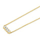 Montage Emerald Cut Diamond Bar Necklace