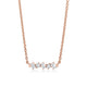 Montage Emerald & Princess Diamond Bar Necklace