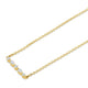 Montage Marquise and Round Cut Diamond Bar Necklace