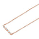 Montage Marquise and Round Cut Diamond Bar Necklace