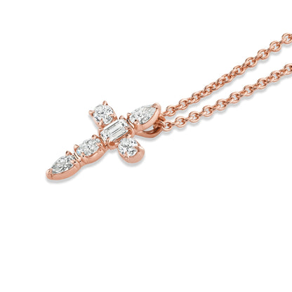 Montage Small Diamond Cross Pendant