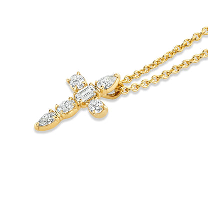 Montage Small Diamond Cross Pendant