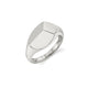 MICHAEL M Fashion Rings 14K White Gold / 4 Carve Signet Ring F454WG