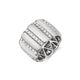 MICHAEL M Fashion Rings 14K White Gold / 4 Orb Ribbed Ring F530