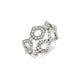 MICHAEL M Fashion Rings 14K White Gold / 4 Pavé Hex Infinity Band F505