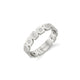 MICHAEL M Fashion Rings 14K White Gold / 4 Signature Bezel Infinity Band B439