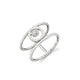 MICHAEL M Fashion Rings 14K White Gold / 4 Signature Double Shank Ring F440