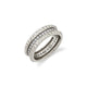 MICHAEL M Fashion Rings 14K White Gold / 4 Tetra Pavé Band B361WG
