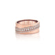 MICHAEL M Fashion Rings 18K Rose Gold / 4 Europa Diagonal Ring F417