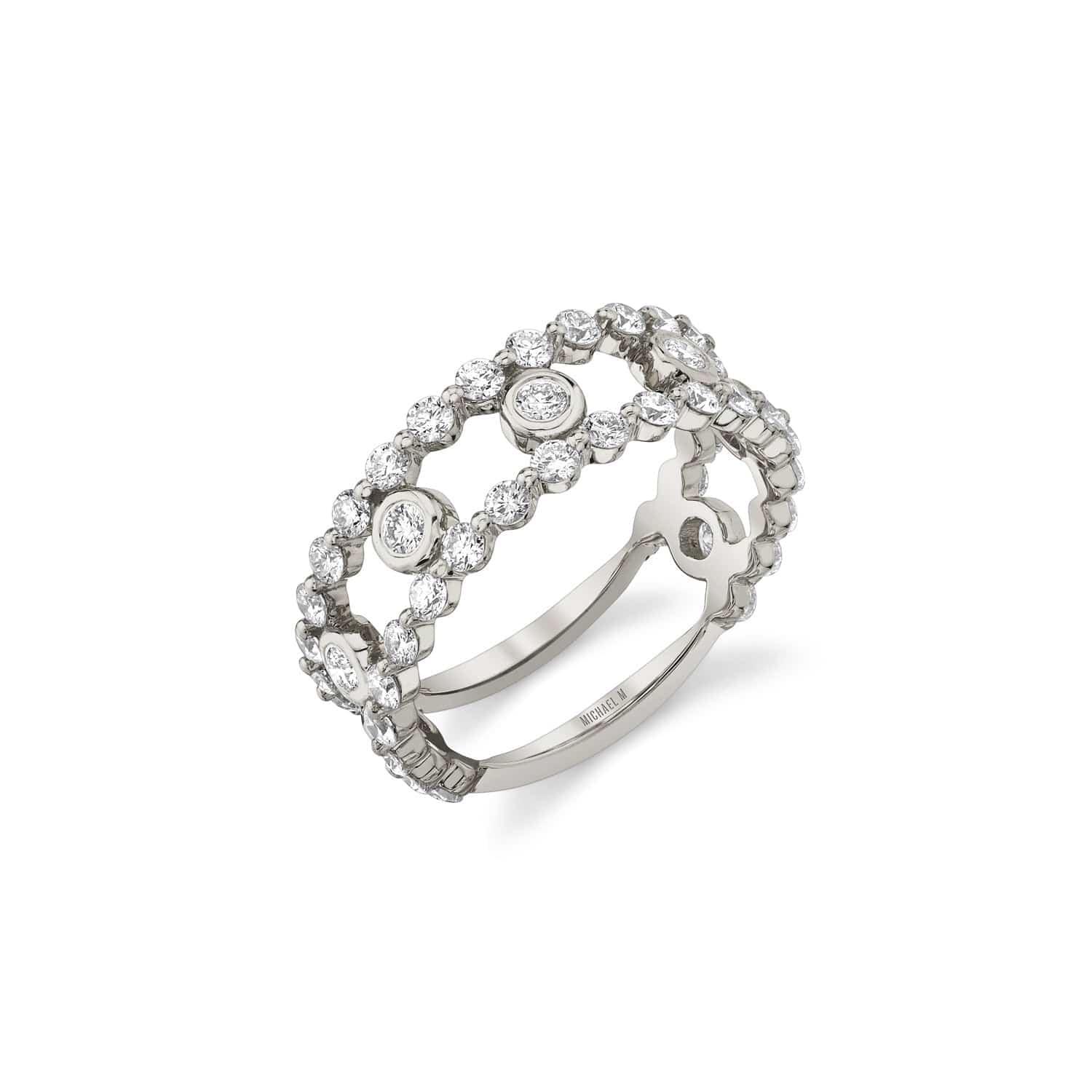 MICHAEL M Fashion Rings Cloud Stacked Ring
