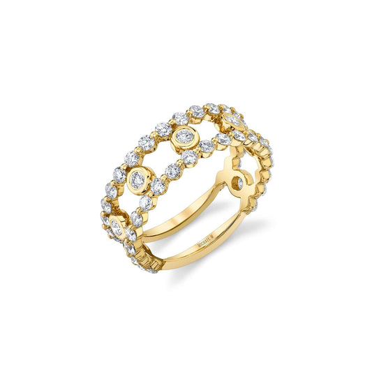 MICHAEL M Fashion Rings Cloud Stacked Ring