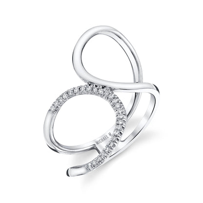 Diamond Twist Bridge Ring
