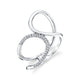 Diamond Twist Bridge Ring